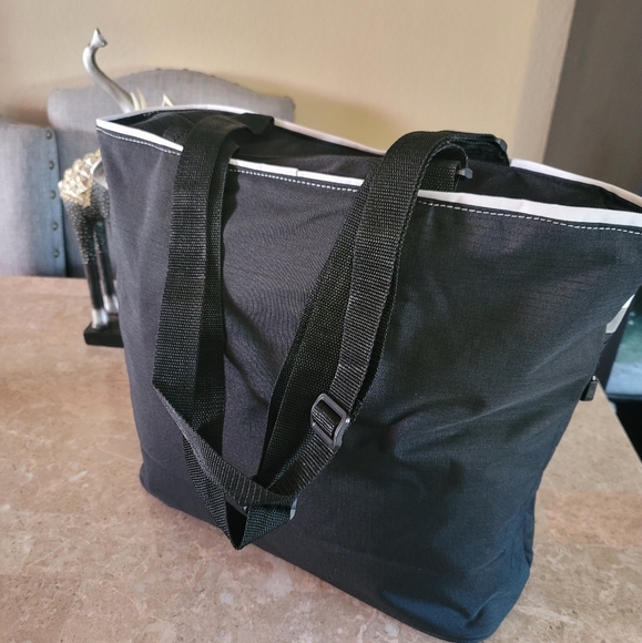 New Acura Nylon tote bag unisex, color white/Black reflective with Acura logo - Picture 3 of 7